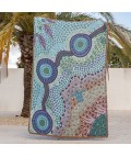 Indigenous Art Throw Rug | Buggeiri (Open Land) | Taylor-Lee Ochre Sisters